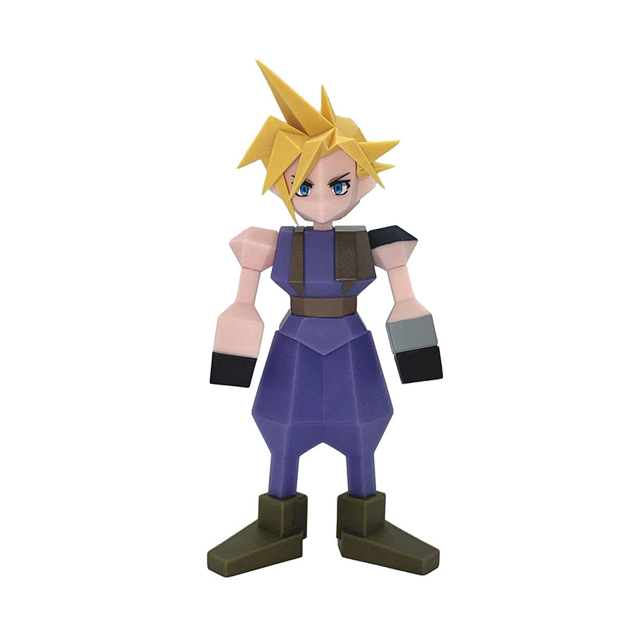 Final Fantasy VII Cloud Strife Polygon Soft Vinyl Figure