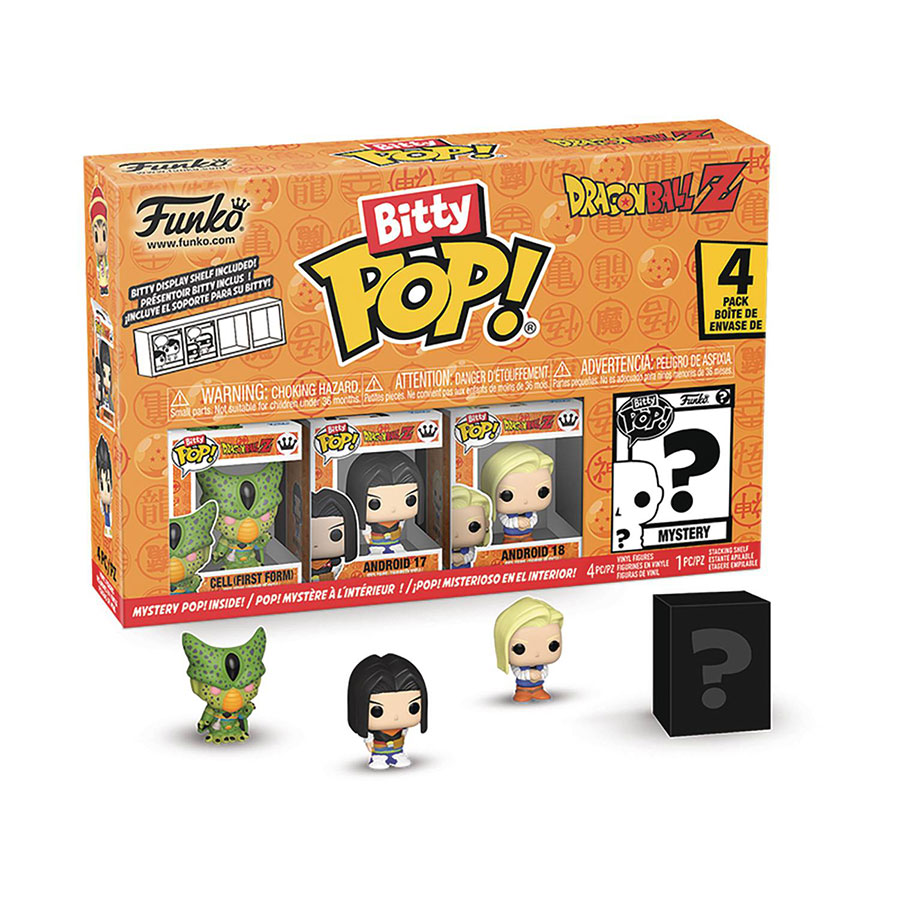 Bitty POP Dragon Ball Z Cell First Form 4-Pack Vinyl Figure