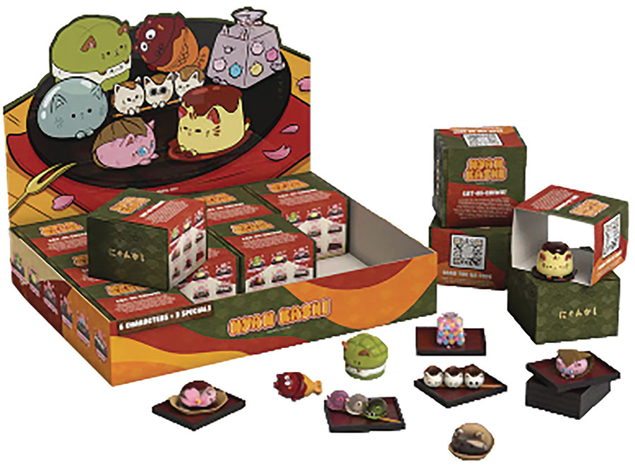 Nyammy Treats Nyan Kashi Mini Figure Blind Mystery Box 6-Piece Display