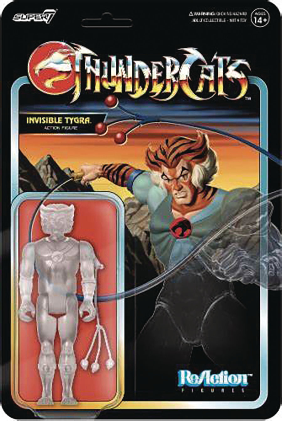 Thundercats ReAction Figure - Tygra (Clear)