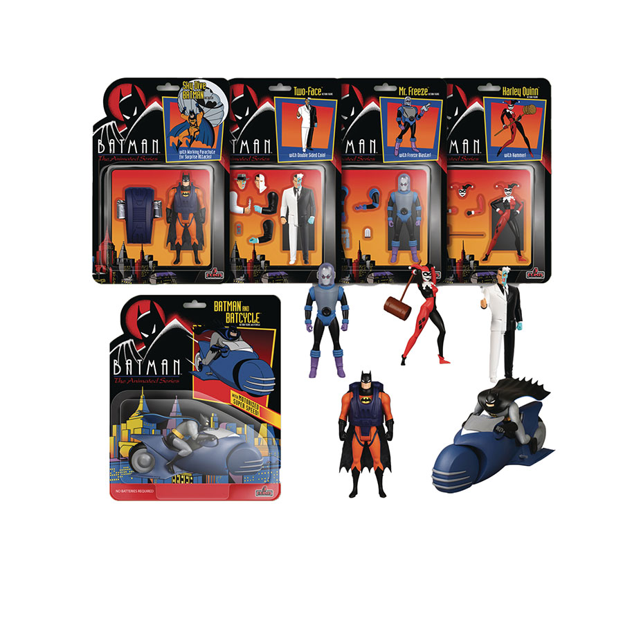 Batman The Animated Series 5 Points Wave 2 Action Figure 4-Piece Assortment Case