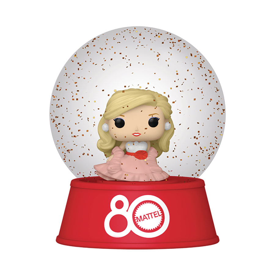 Bitty POP Snow Globe Mattel Retro Toys - Peaches n Cream Barbie