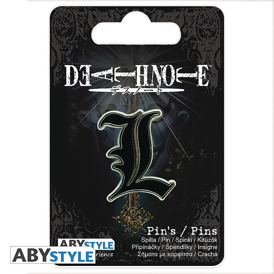 Death Note L Enamel Pin
