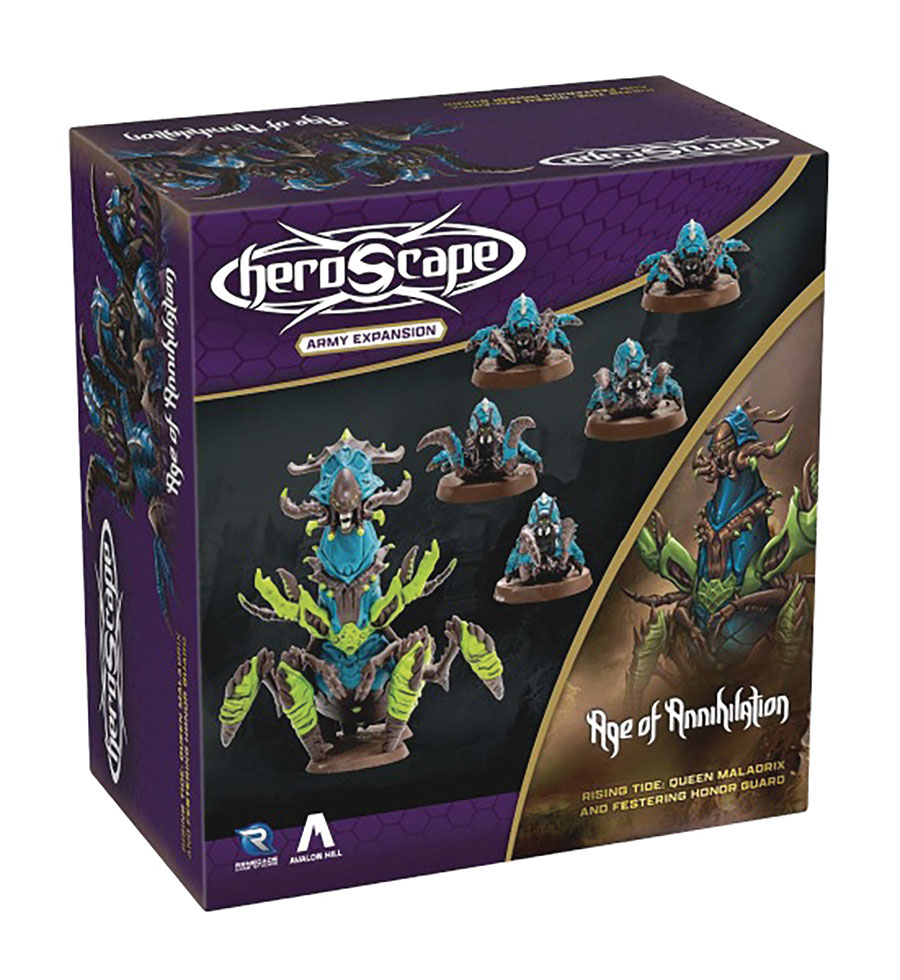 Heroscape Rising Tide Queen Maladrix & Honor Guard Army Expansion