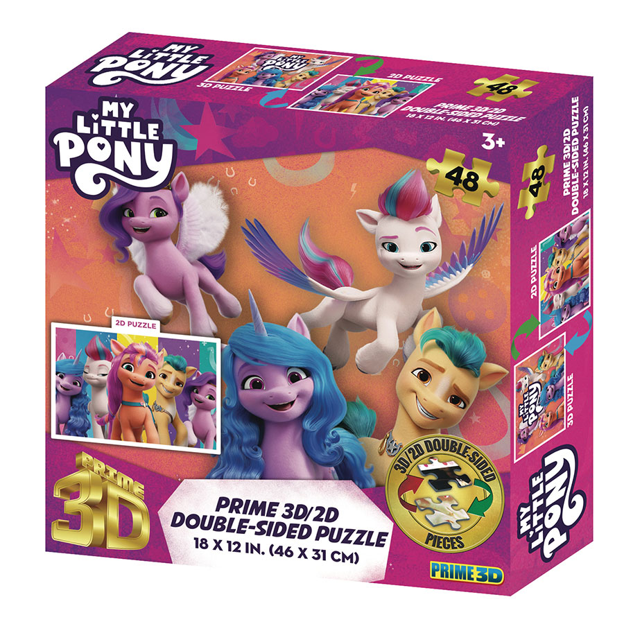 My Little Pony 48-Piece Double-Sided 3D / 2D Puzzle