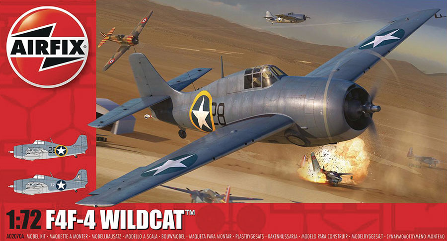 Airfix Grumman F4F-4 Wildcat 1/72 Scale Model Kit