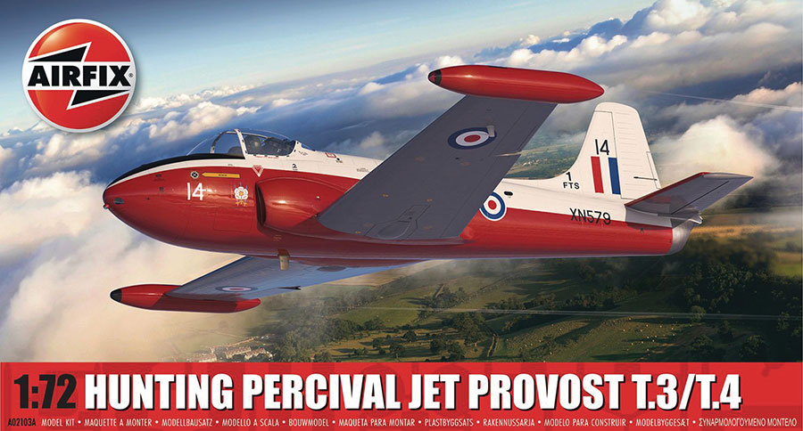 Airfix Hunting Percival Jet Provost T.3/T.4 1/72 Scale Model Kit