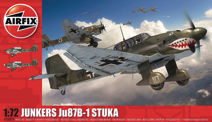 Airfix Junkers JU87 B-1 Stuka 1/72 Scale Model Kit