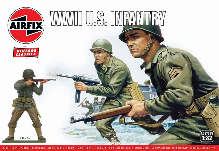 Airfix WWII US Infantry 1/32 Scale Model Kit