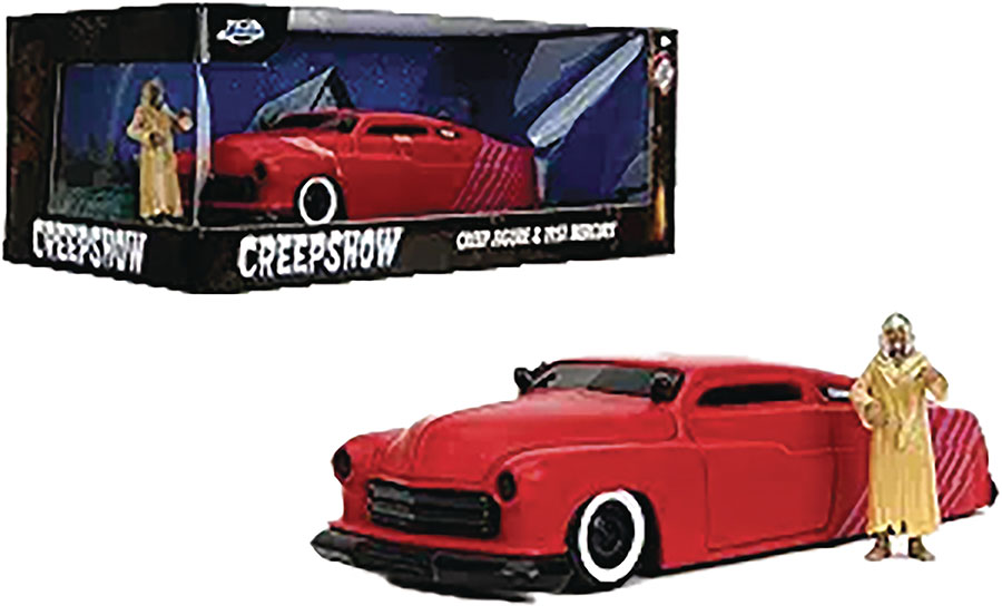 Hollywood Rides Creepshow 1951 Mercury With The Creep Figure 1/24 Scale Die-Cast Vehicle