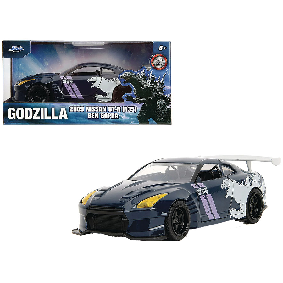 Hollywood Rides Godzilla Nissan GT-R Ben Sopra 1/32 Scale Die-Cast Vehicle