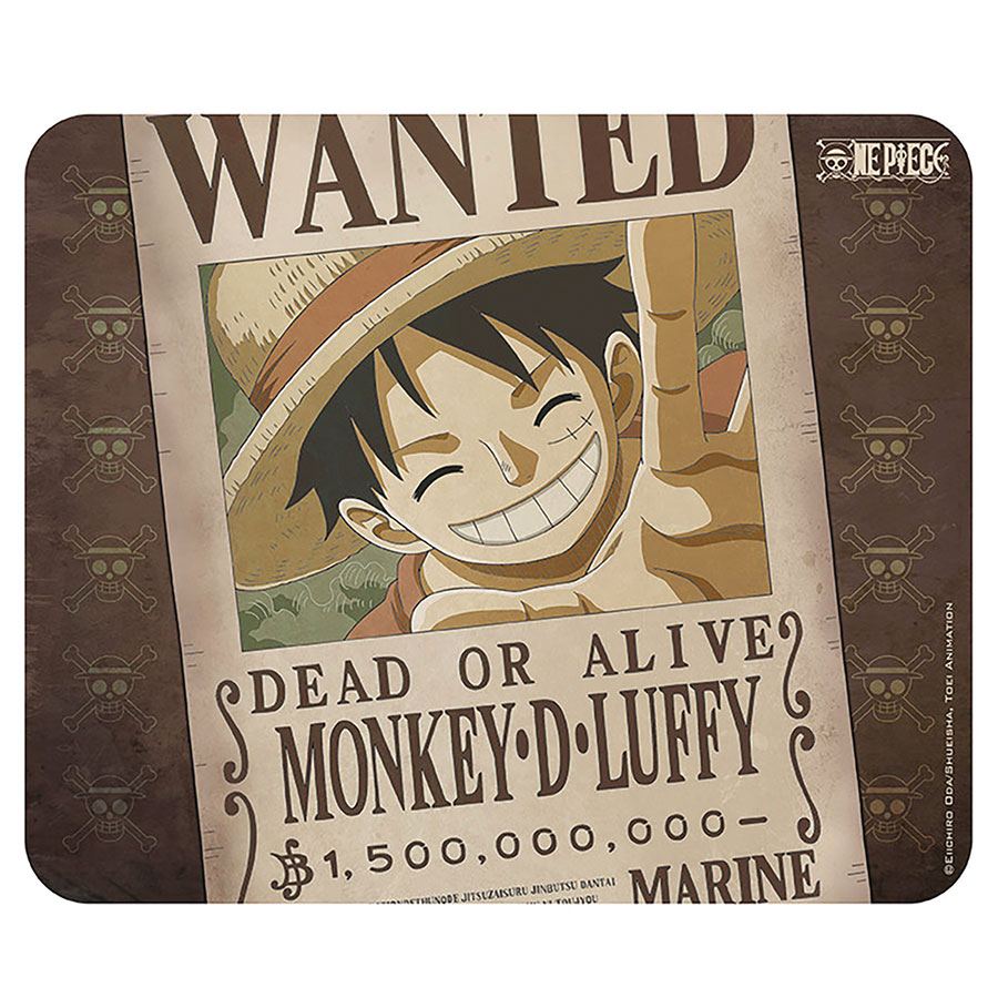 One Piece Wanted Luffy Poster Mousepad