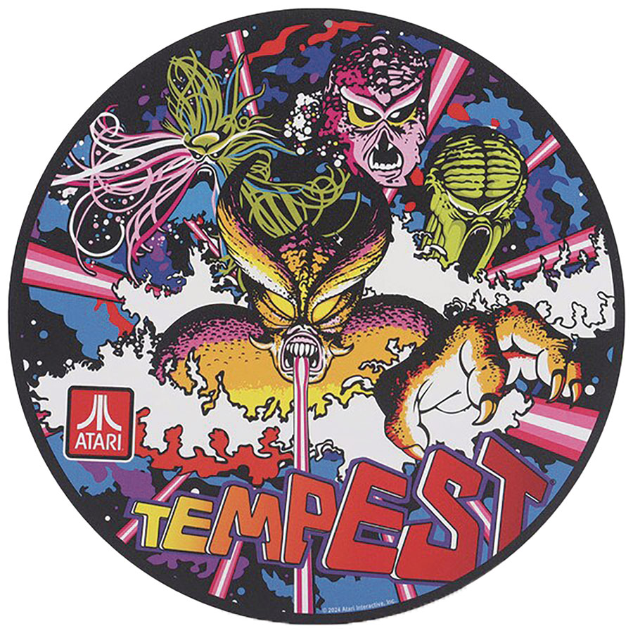 Atari 11-Inch Round Metal Sign - Tempest Logo