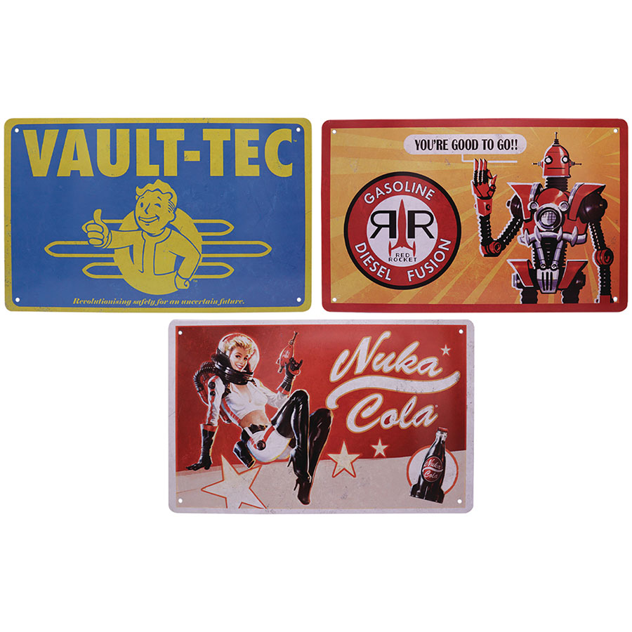 Fallout Tin Sign Set
