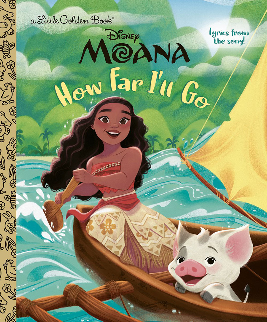 Disney Moana How Far Ill Go Little Golden Book HC