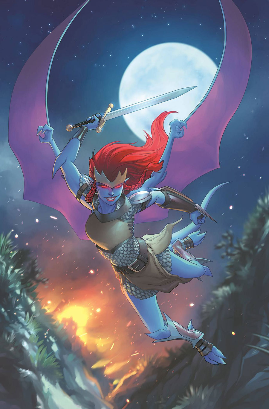 Gargoyles Demona #1 Cover R Incentive Meghan Hetrick Virgin Cover