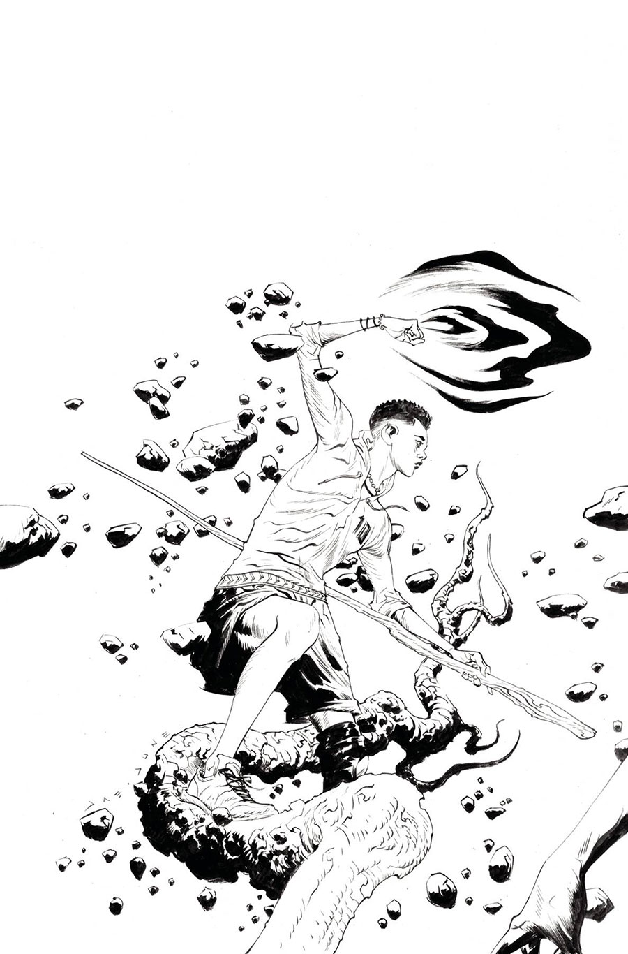 Captain Planet And The Planeteers Vol 2 #2 Cover I Incentive Jae Lee Line Art Virgin Cover
