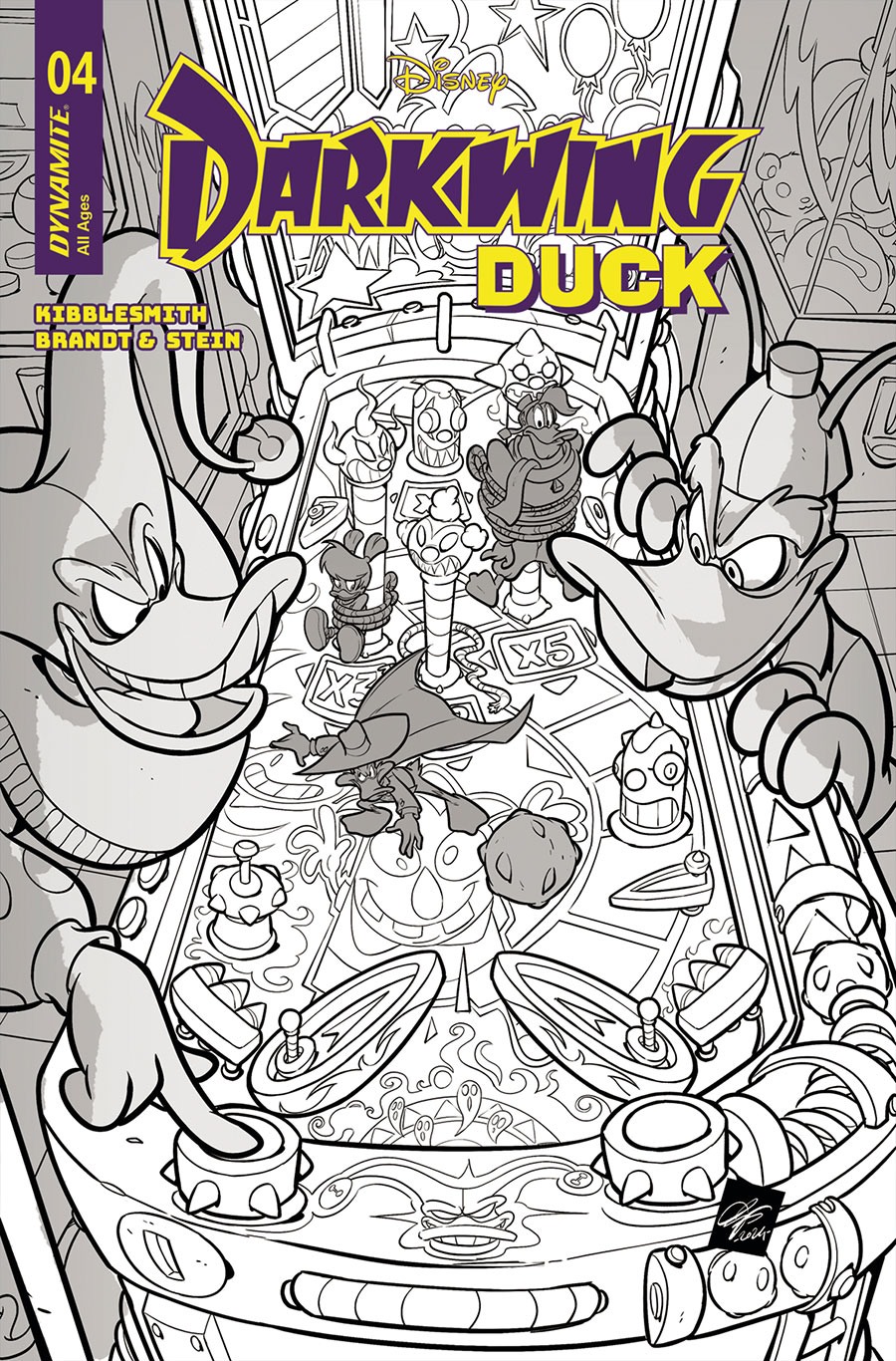 Darkwing Duck Vol 4 #4 Cover H Incentive Ciro Cangialosi Line Art Cover