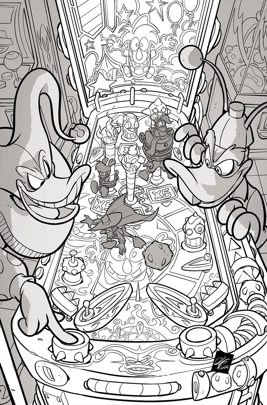 Darkwing Duck Vol 4 #4 Cover K Incentive Ciro Cangialosi Line Art Virgin Cover