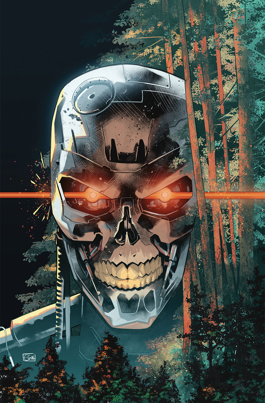 Terminator Vol 4 #8 Cover J Incentive Edwin Galmon Virgin Cover
