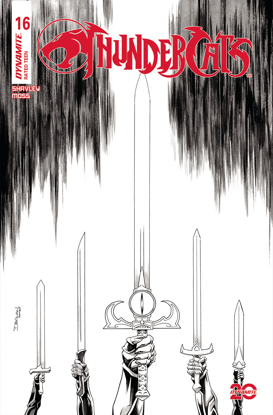 Thundercats Vol 3 #16 Cover P Incentive Declan Shalvey Line Art Cover