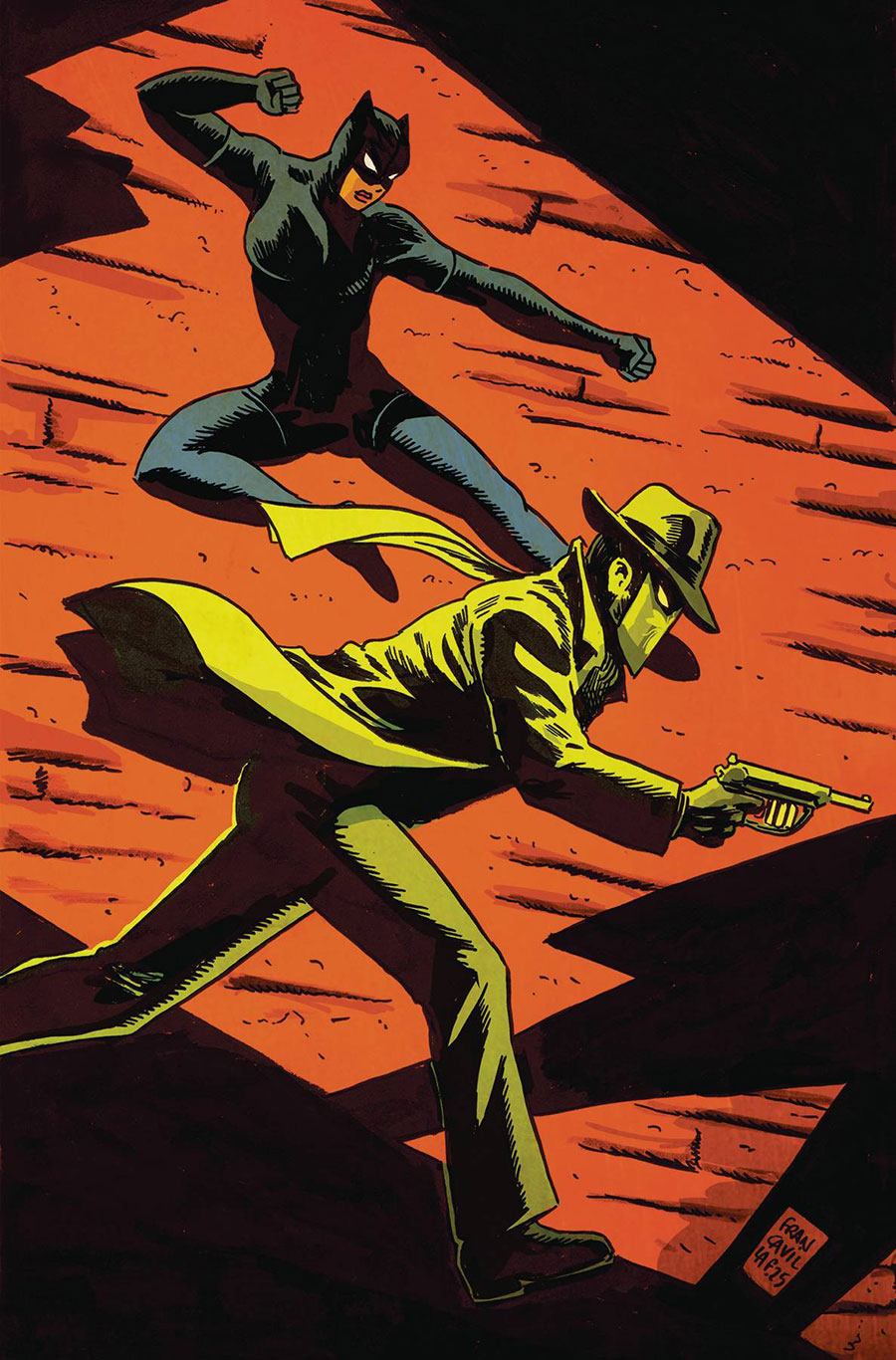 Green Hornet Miss Fury #5 Cover J Incentive Francesco Francavilla Virgin Cover