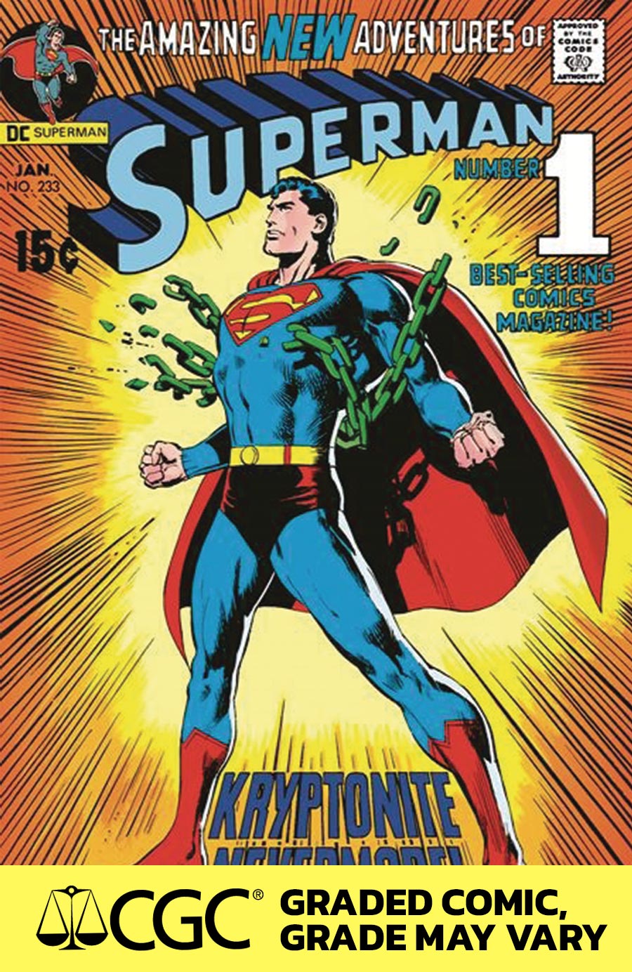Superman #233 Facsimile Edition Cover E DF CGC Graded 9.6 Or Higher