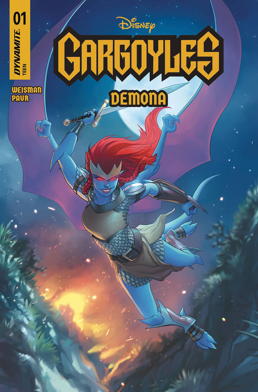 Gargoyles Demona #1 Cover E Variant Meghan Hetrick Foil Cover