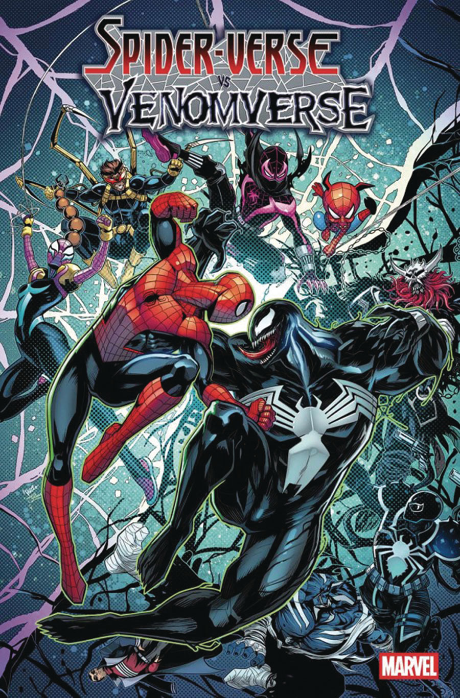 Spider-Verse vs Venomverse #1 Cover H DF Signed By Kyle Higgins