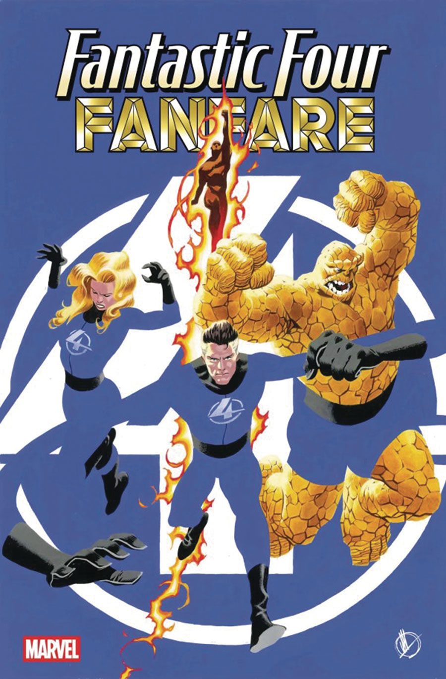 Fantastic Four Fanfare #1 Cover I DF Signed By Mark Waid