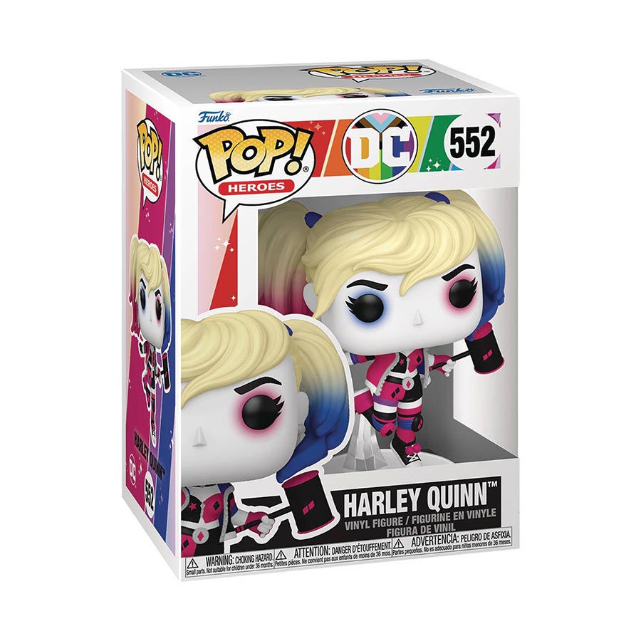 POP Heroes DC Pride Harley Quinn Vinyl Figure