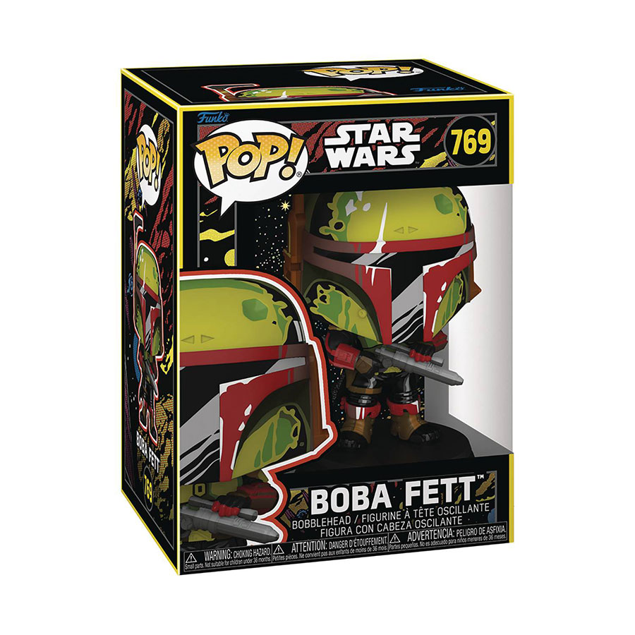 POP Star Wars Book Of Boba Fett Boba Fett Retro Vinyl Bobble Head