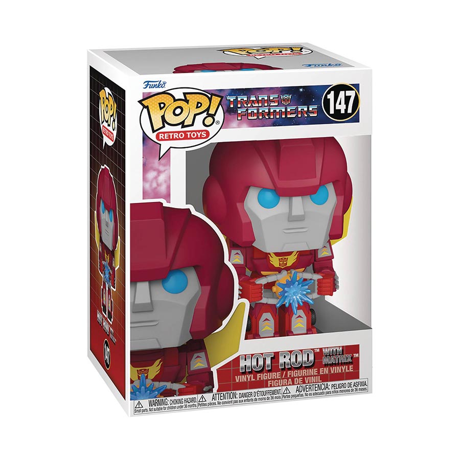 POP Vinyl Transformers Hot Rod With Matrix Vinyl Figure