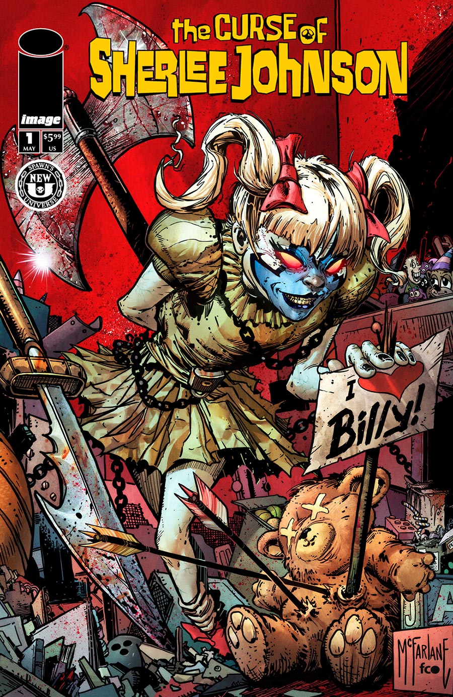 Curse Of Sherlee Johnson #1 Cover B Variant Todd McFarlane Cover (Spawn Universe)
