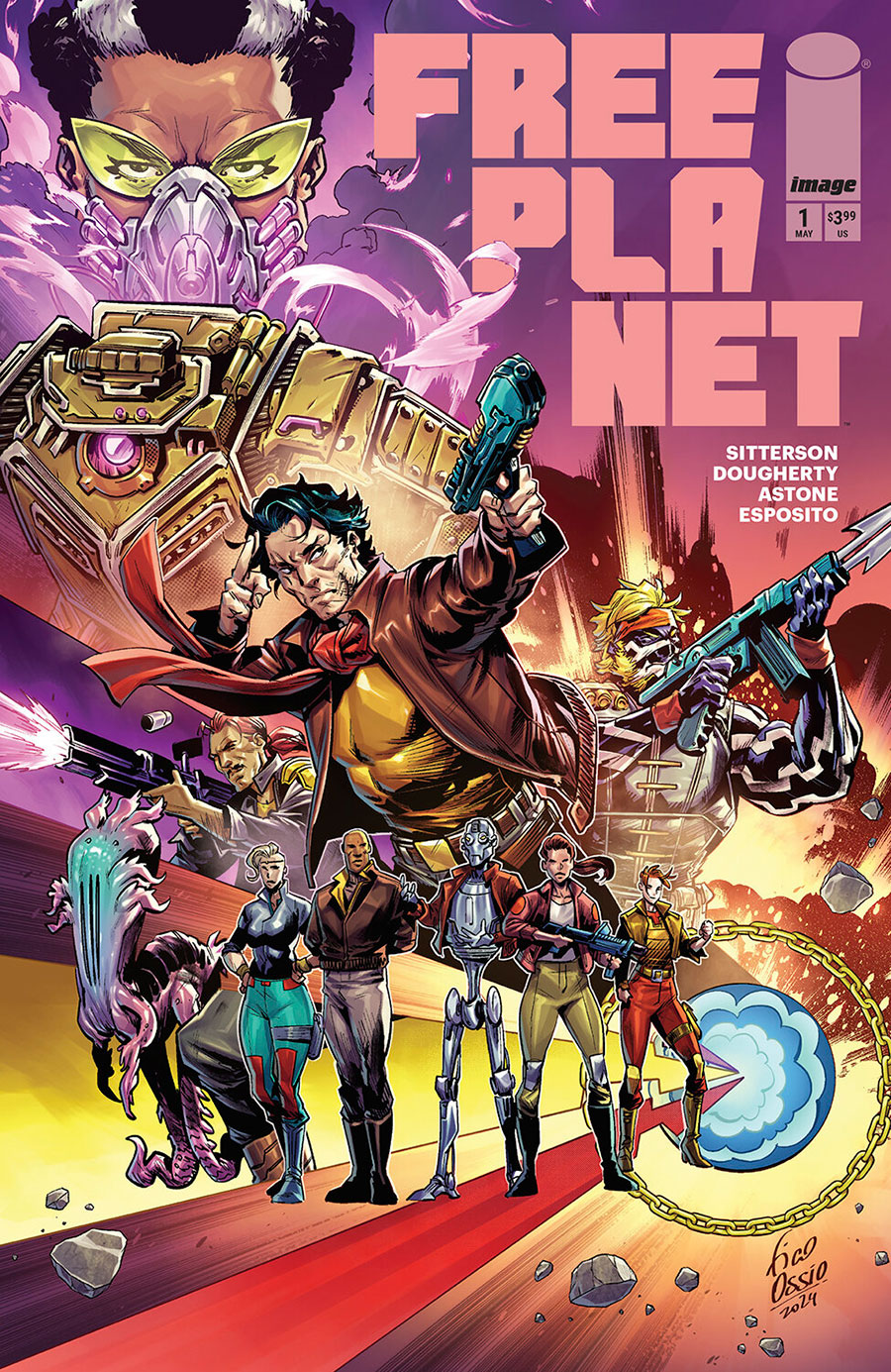 Free Planet #1 Cover E Incentive Fico Ossio Variant Cover