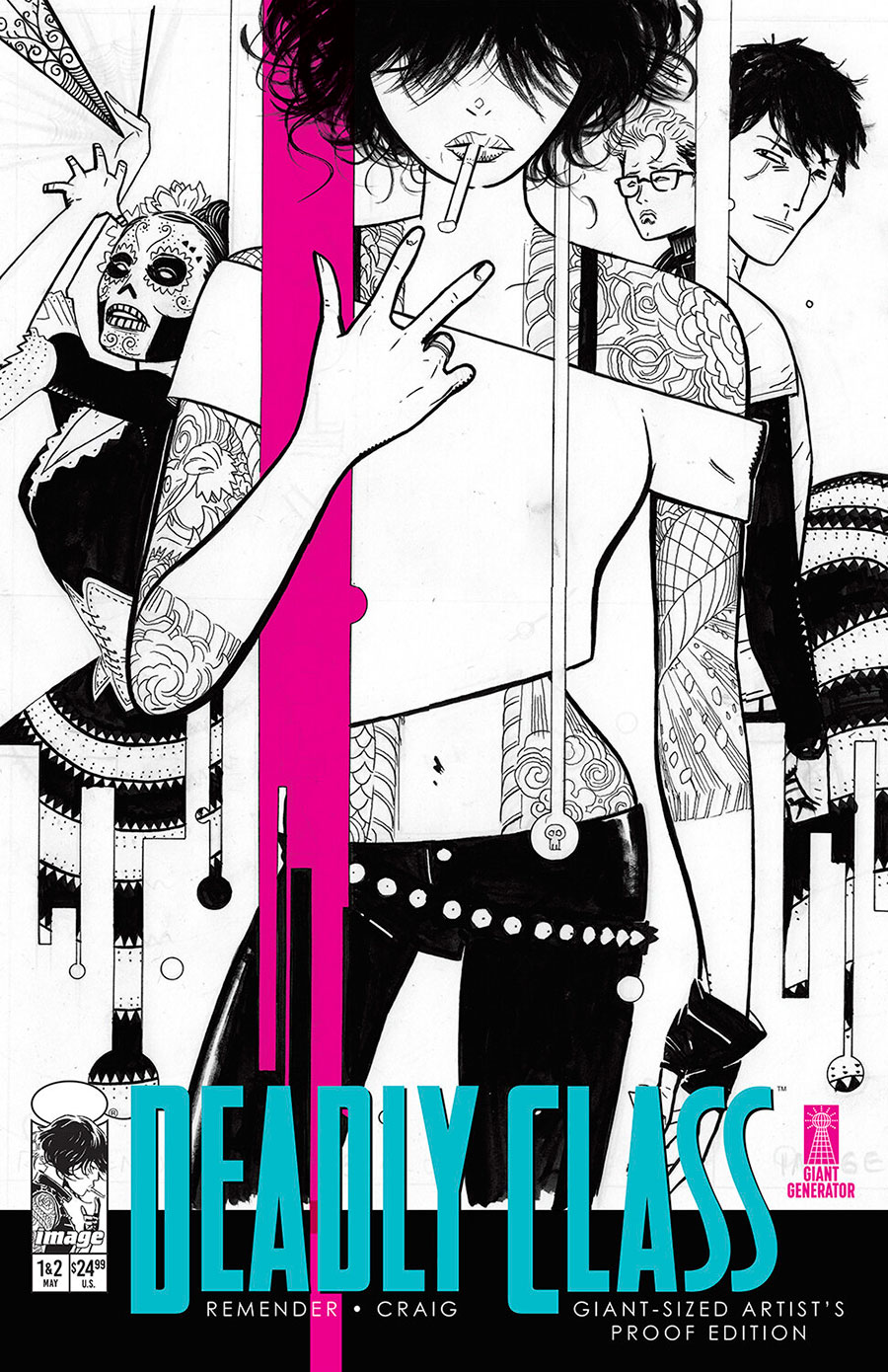 Deadly Class Giant-Sized Artists Proof Edition #1 (One Shot) Cover B Incentive Wes Craig Pink Cover