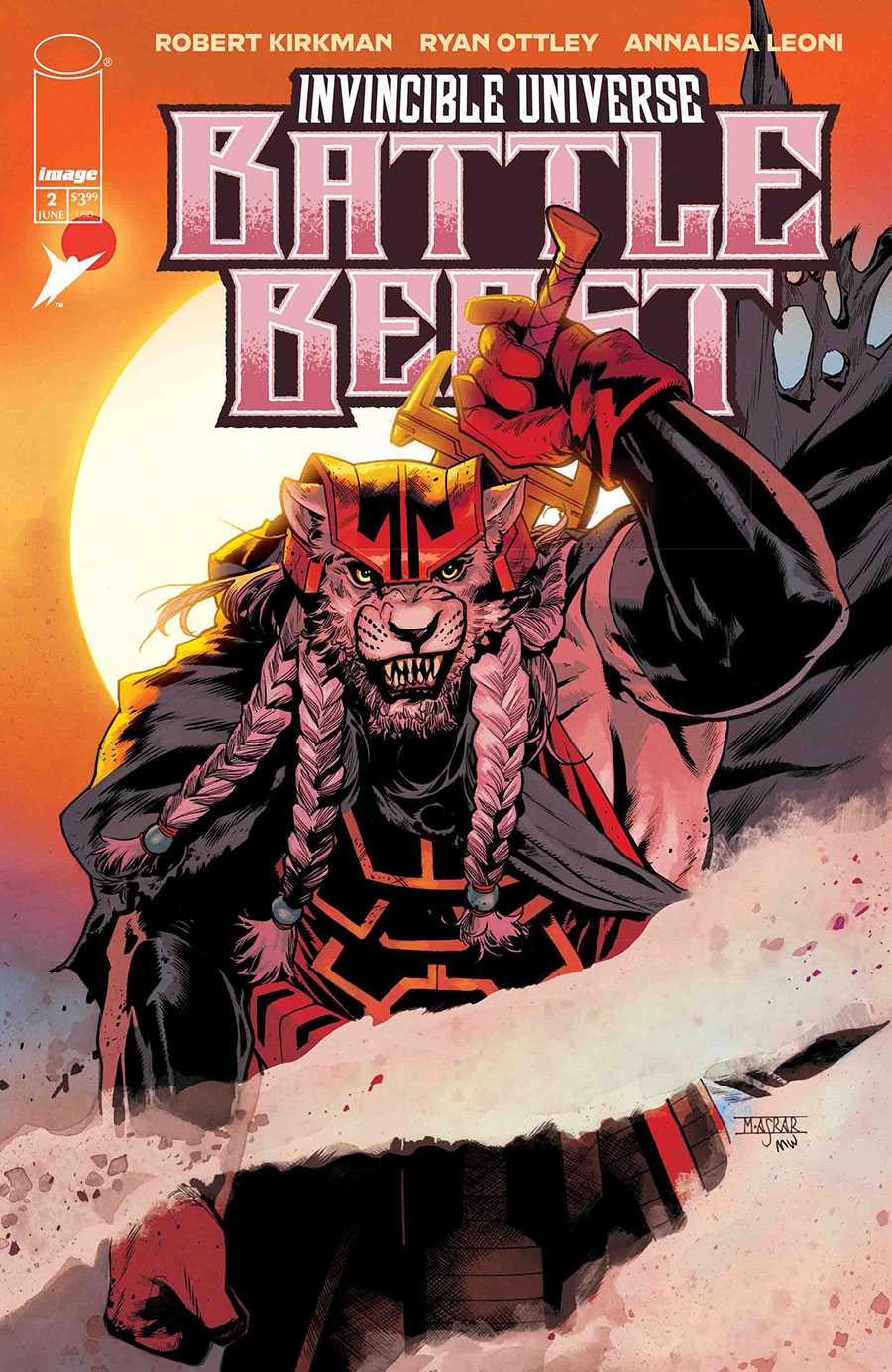 Invincible Universe Battle Beast #2 Cover D Incentive Mahmud Asrar & Matthew Wilson Variant Cover