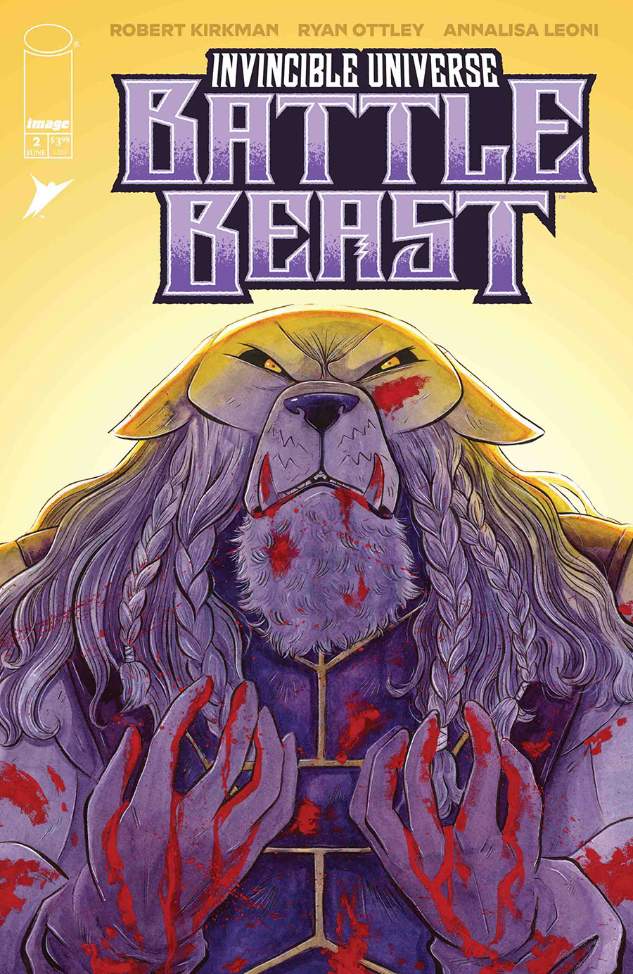 Invincible Universe Battle Beast #2 Cover E Incentive Emi Lenox Variant Cover