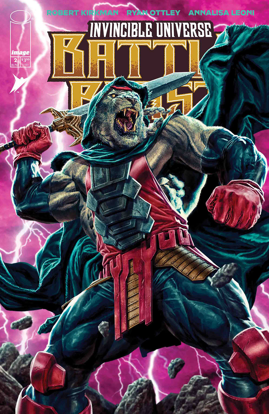Invincible Universe Battle Beast #2 Cover F Incentive Lee Bermejo Variant Cover