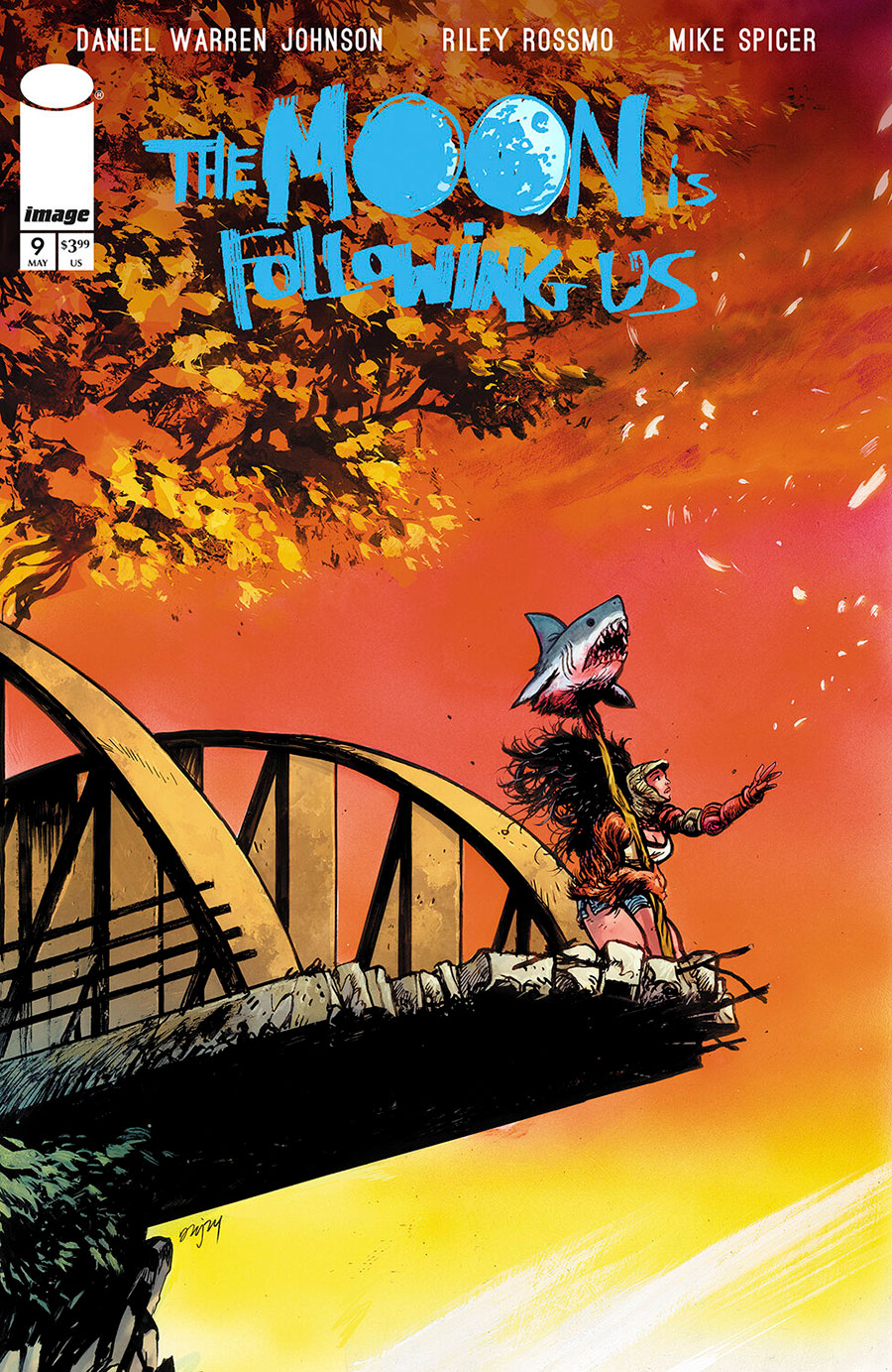 The Moon Is Following Us #9 Cover B Variant Daniel Warren Johnson & Mike Spicer Cover
