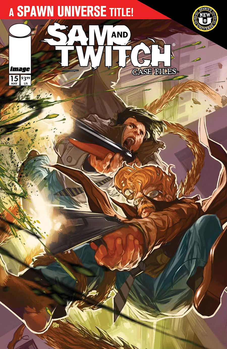 Sam And Twitch Case Files #15 Cover B Variant Don Aguillo Cover (Spawn Universe)