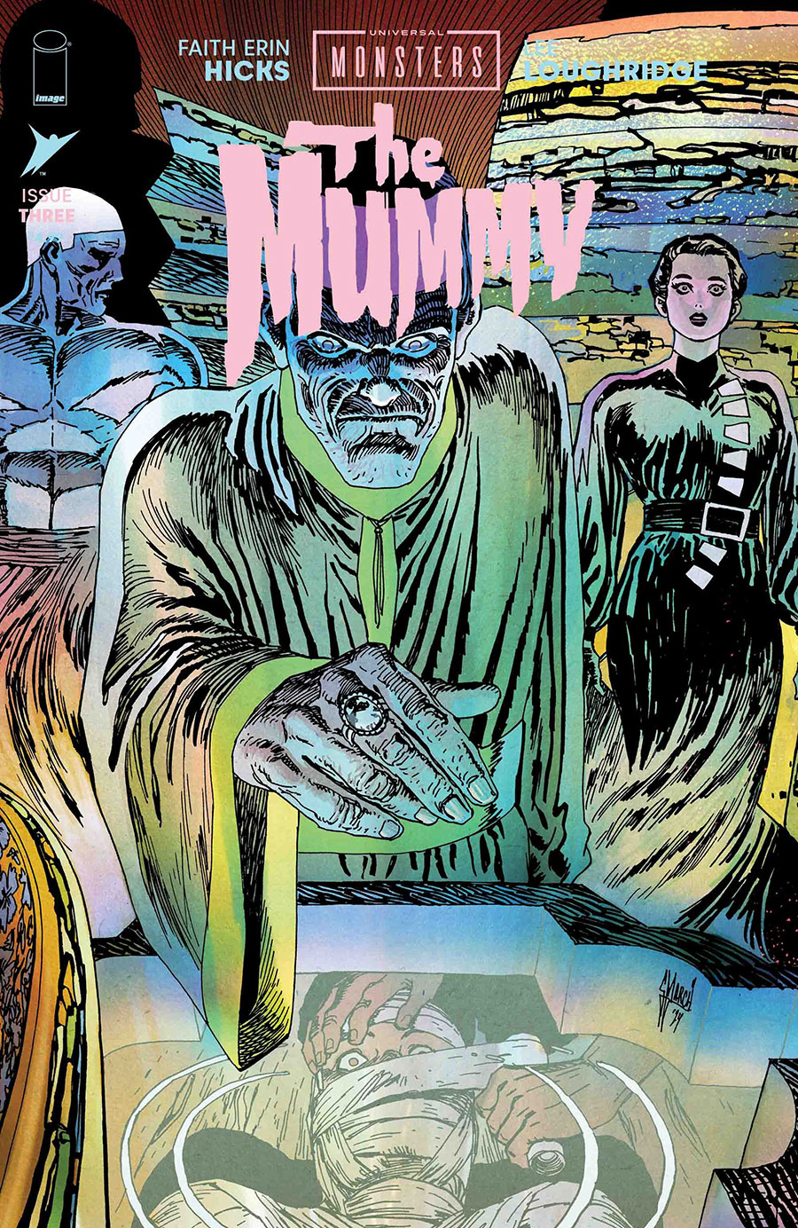 Universal Monsters The Mummy #3 Cover C Incentive Guillem March Connecting Variant Cover