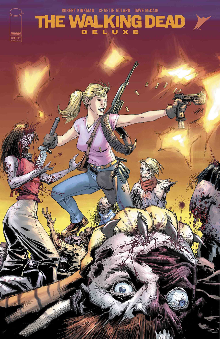 Walking Dead Deluxe #112 Cover C Variant Whilce Portacio & Alex Sinclair Connecting Cover