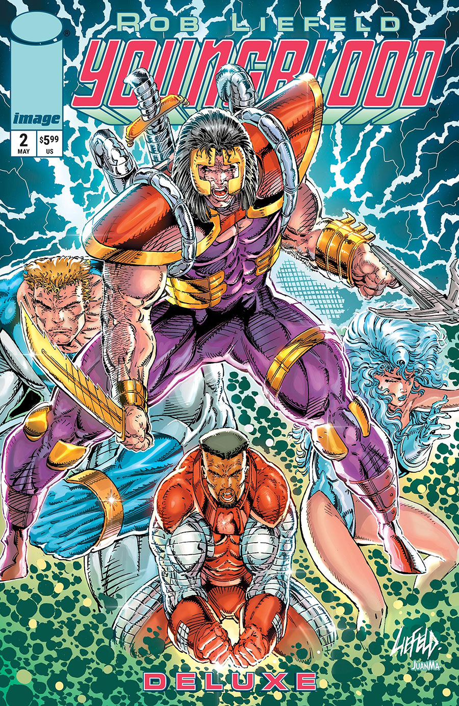 Youngblood Deluxe #2 Cover B Variant Rob Liefeld Foil Cover