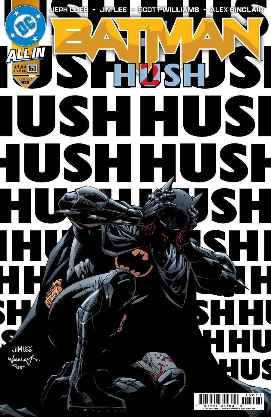 Batman Vol 3 #160 Cover A Regular Jim Lee & Scott Williams Cover (DC All In)(Hush 2 Part 3)