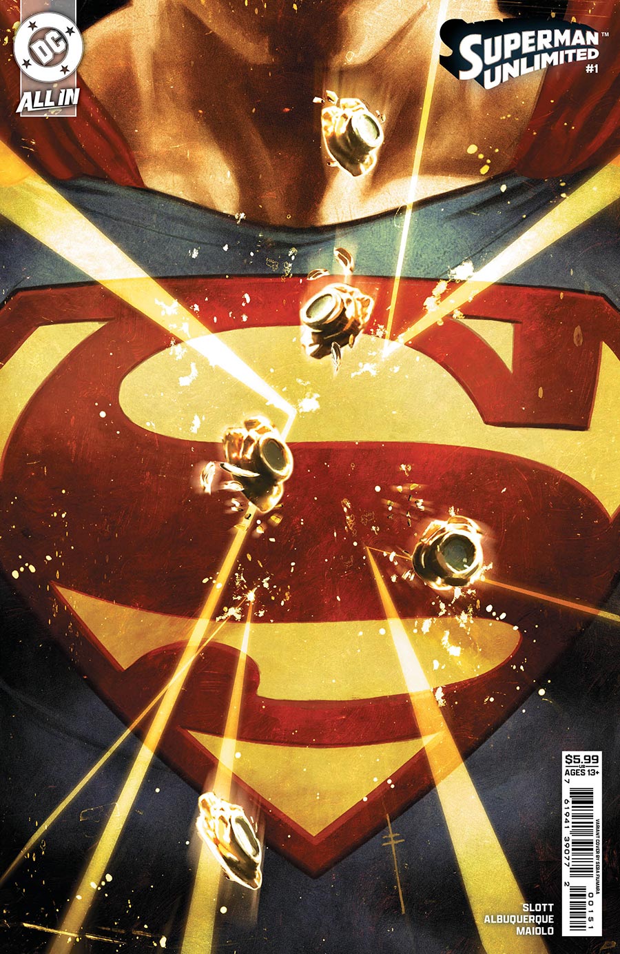 Superman Unlimited #1 Cover E Variant Sebastian Fiumara Card Stock Cover (DC All In)