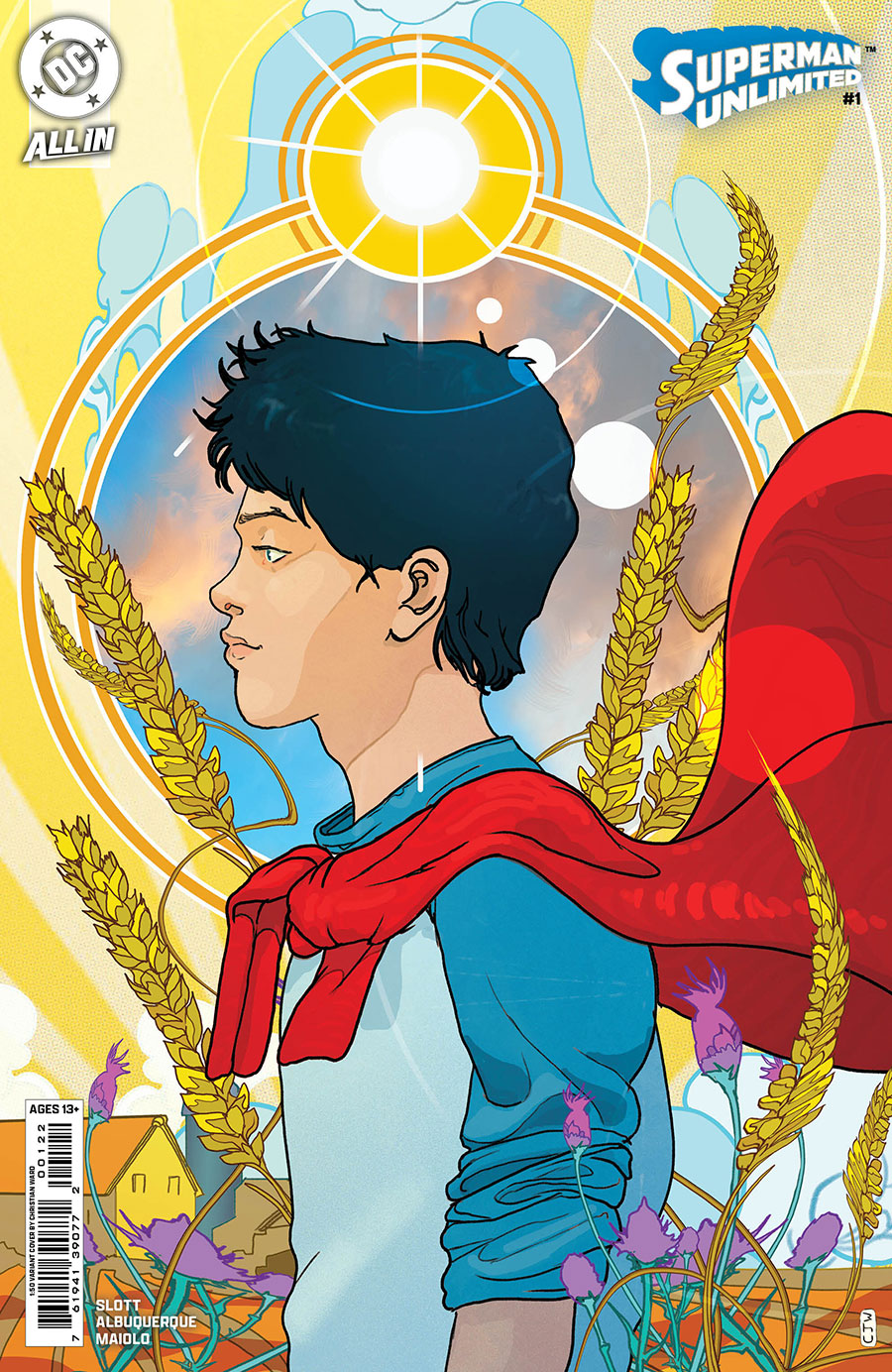 Superman Unlimited #1 Cover K Incentive Christian Ward Card Stock Variant Cover (DC All In)