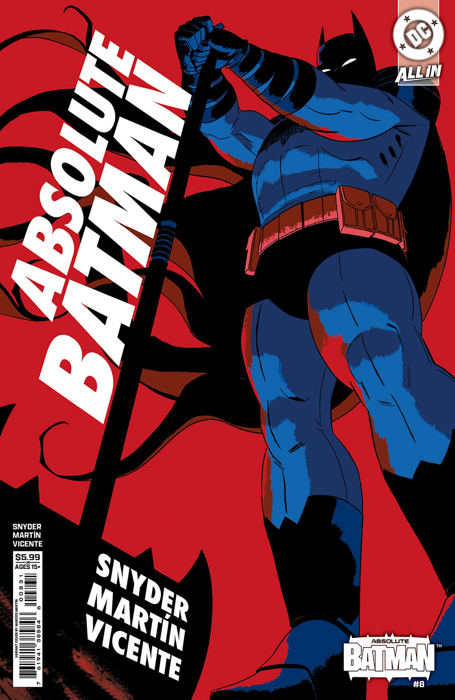 Absolute Batman #8 Cover C Variant Marcos Martin Card Stock Cover (DC All In)