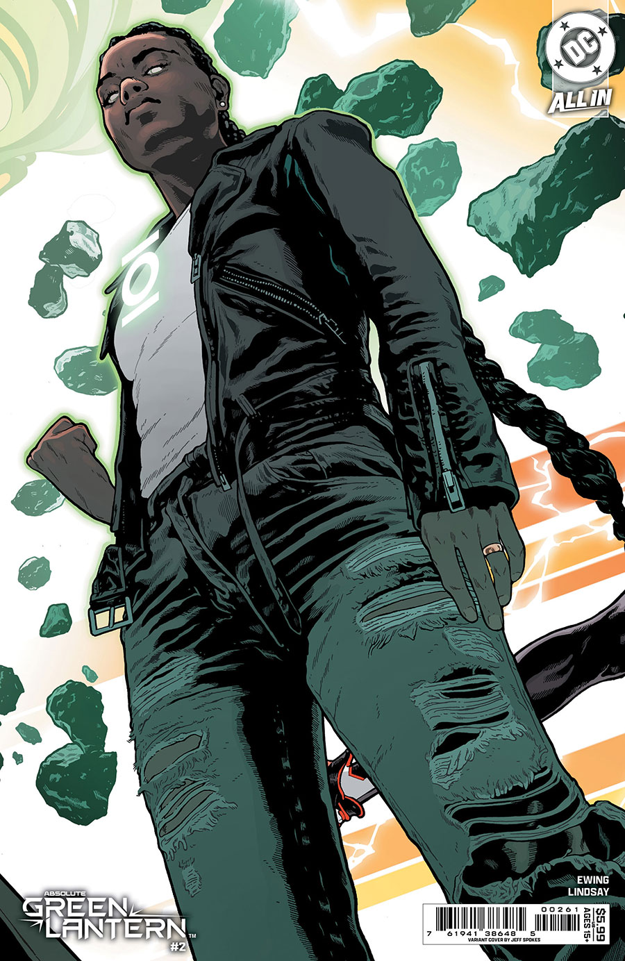 Absolute Green Lantern #2 Cover D Variant Jeff Spokes Connecting Card Stock Cover (DC All In)