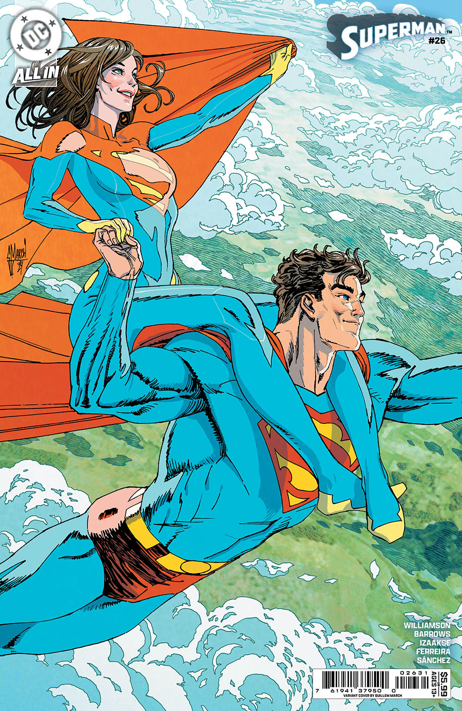 Superman Vol 7 #26 Cover C Variant Guillem March Card Stock Cover (DC All In)